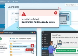 Cara Mengatasi Error “Installation failed: Destination folder already exists” di WordPress